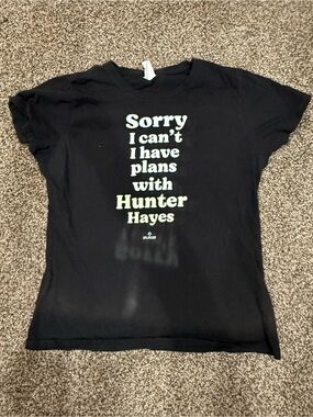 Black 'Sorry I can't I have plans with Hunter Hayes' Graphic Tee